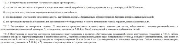 Выдержка из СНиП 41-01-2003