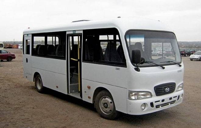 Технические характеристики автобусов среднего класса Hyundai County